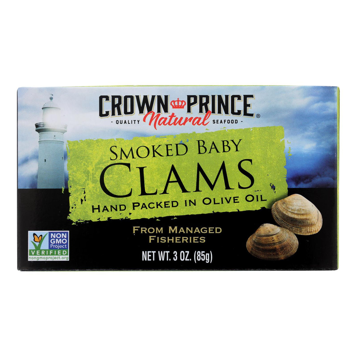 Crown Prince Smoked Baby Clams in Olive Oil (3 Oz, 12-Pack) - Cozy Farm