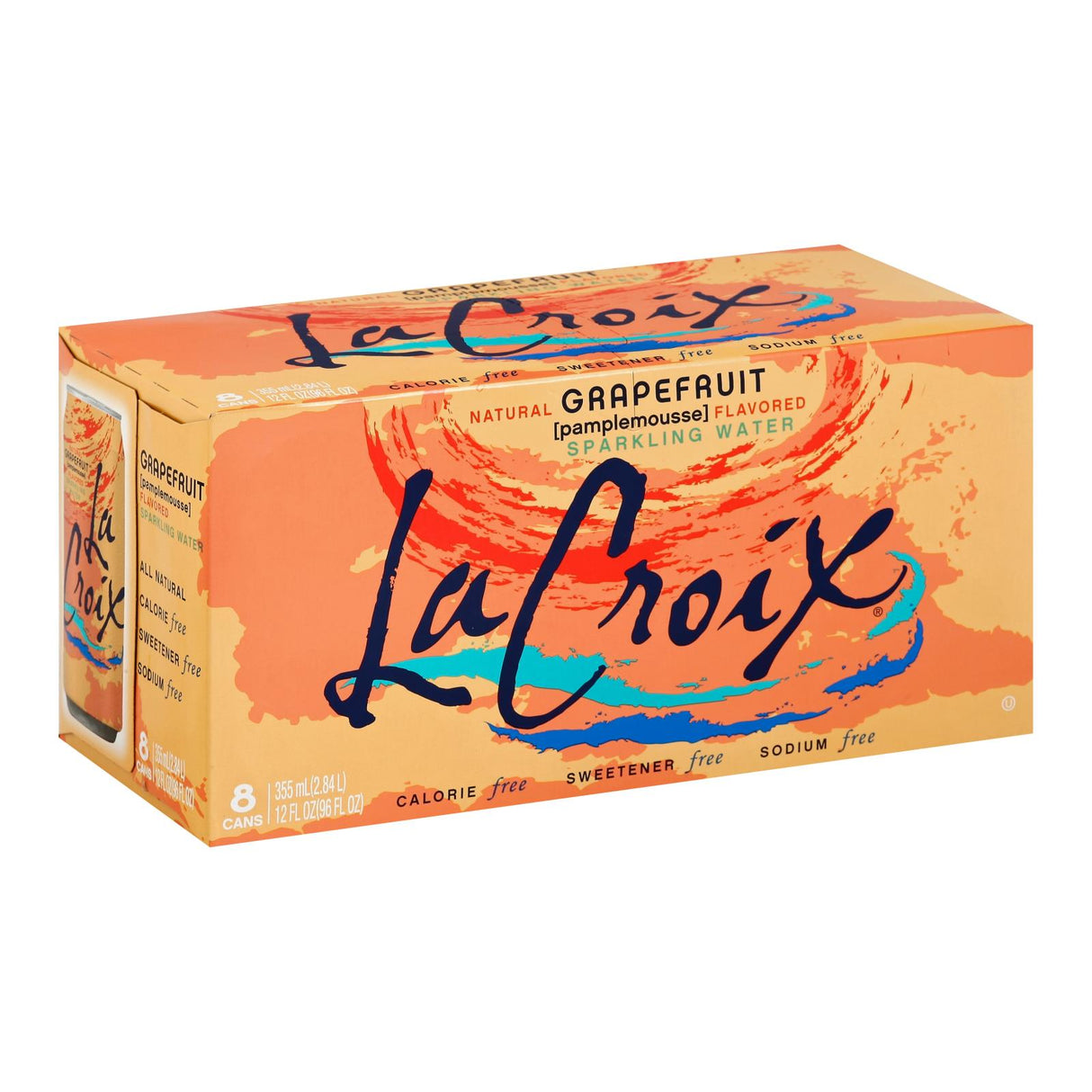Lacroix Sparkling Water - Case of 3 - Grapefruit - 12 Fl Oz. - Cozy Farm