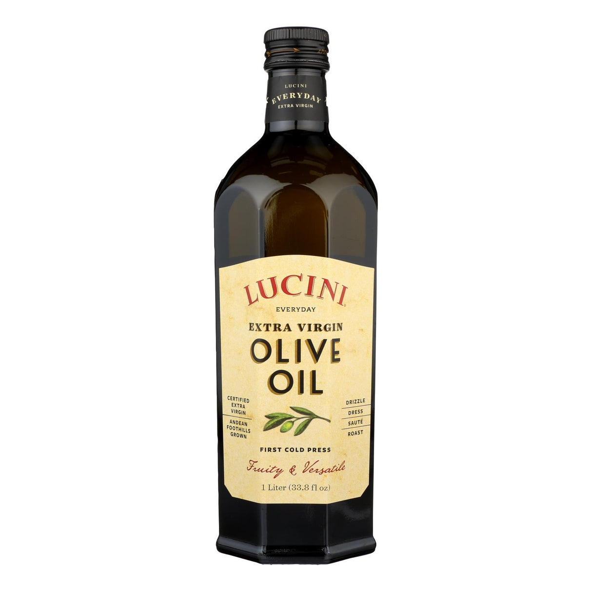 Lucini Italia Select Extra Virgin Olive Oil - Case of 6 - 1 Liter - Cozy Farm