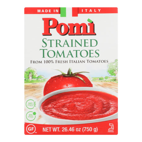 Pomi Strained Tomatoes - 26.46 Oz - Case of 12 - Cozy Farm 