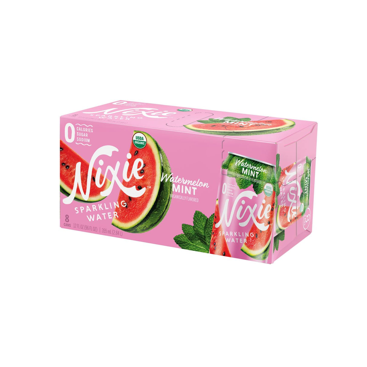 Nixie Watermelon Sparkling Water - Case of 3 - 96 Fl Oz - Cozy Farm