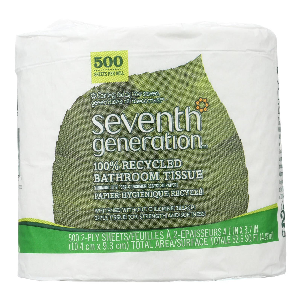 Seventh Generation Bathroom Tissue – Ultra Plush 2-Ply, 500 Sheets per Roll - Case of 60 - Cozy Farm