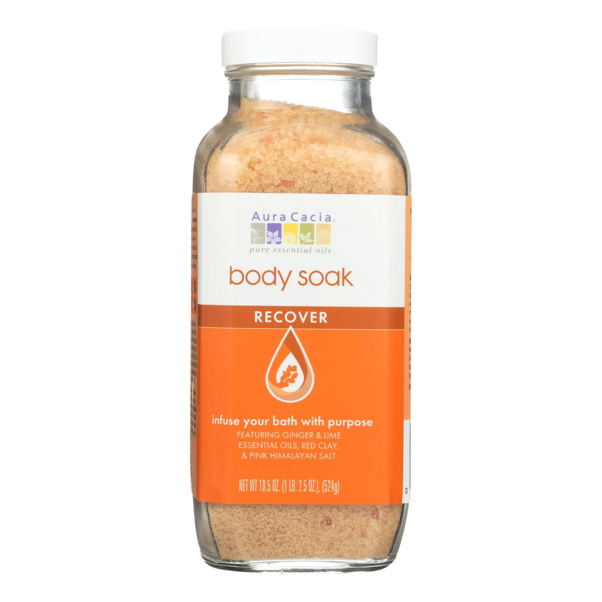 Aura Cacia Body Soak - Recover, 18.5 Oz - Cozy Farm