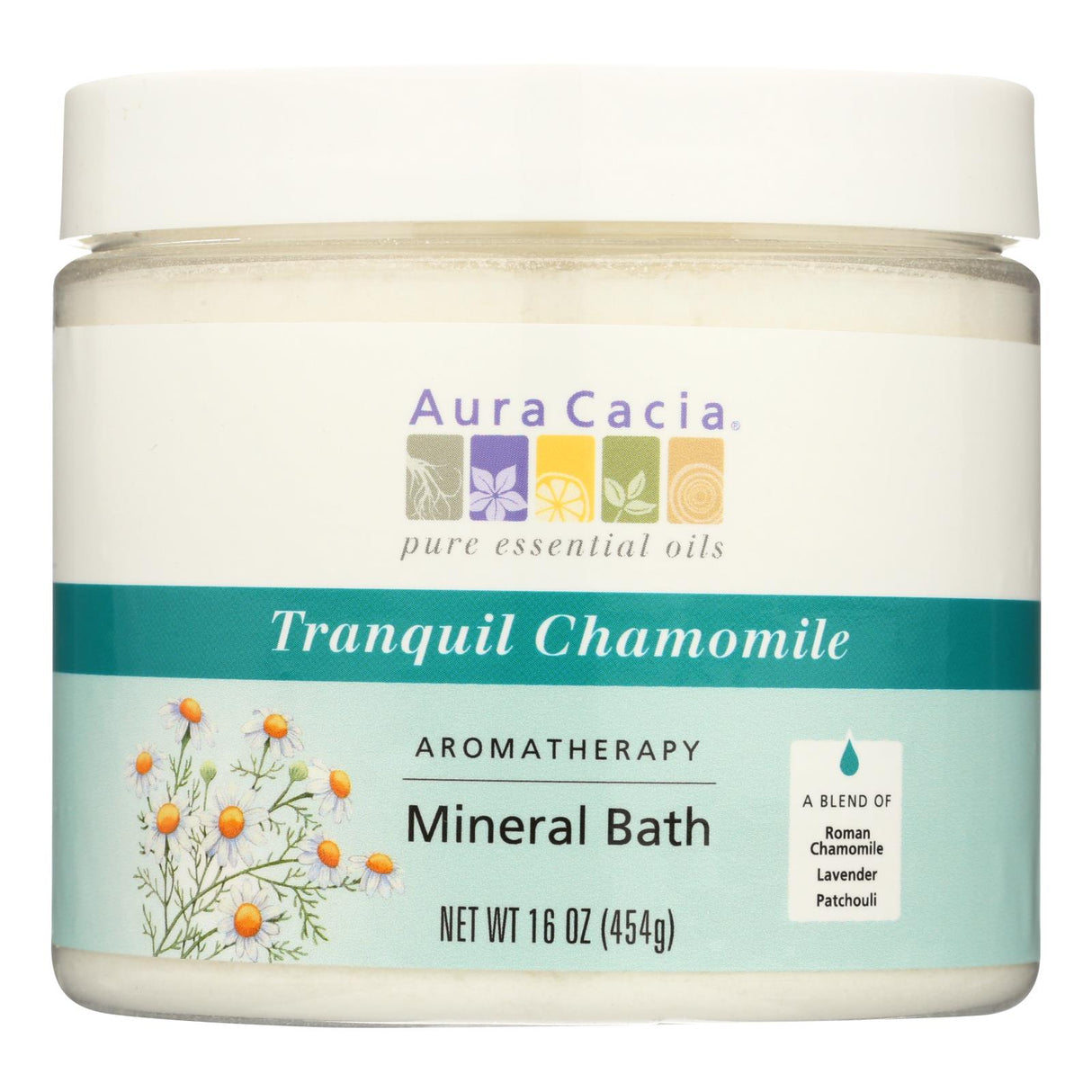 Aura Cacia Tranquility Chamomile Mineral Bath (16 Oz.) - Cozy Farm