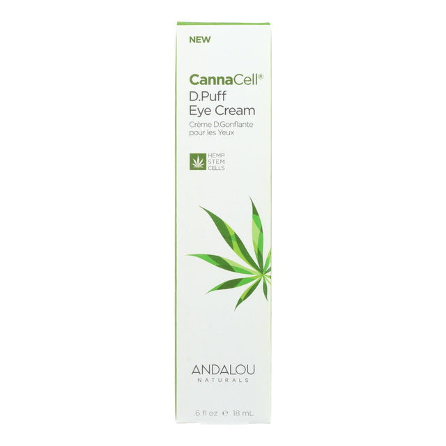 Andalou Naturals Cannacell Depuffing Eye Cream, 0.6 Fl. Oz. - Cozy Farm 