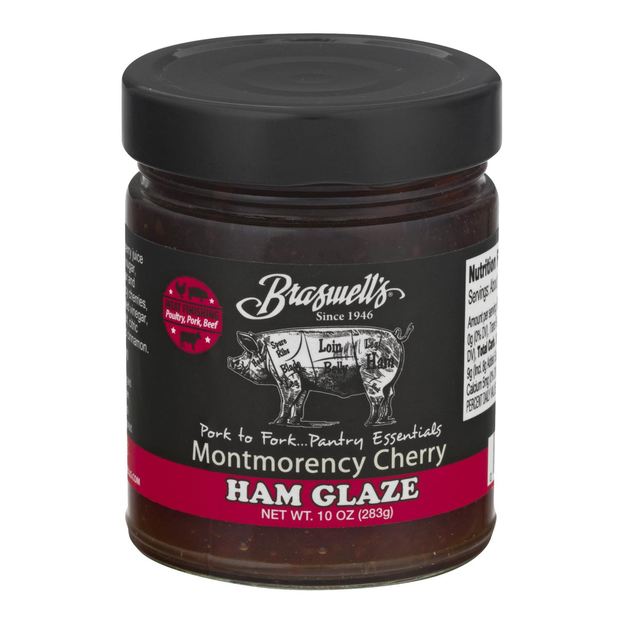 Braswell's Ham Glaze Montmorecy Cherry - Case of 6 - 10 oz - Cozy Farm