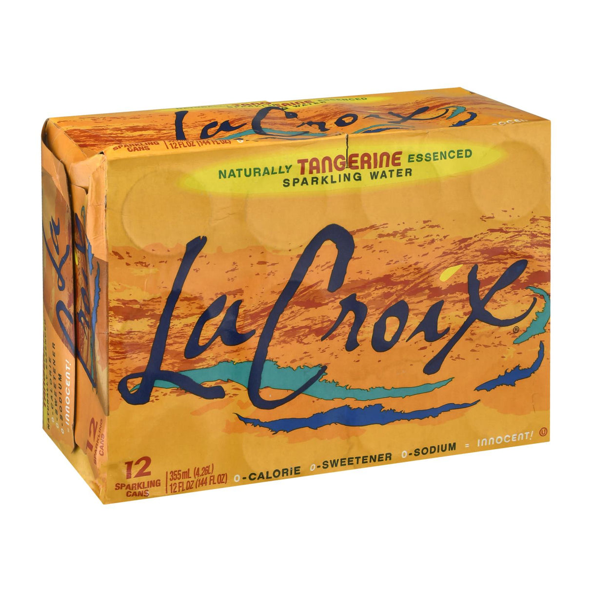 Lacroix Sparkling Water: Refreshing Tangerine Flavor - 24 Fl Oz (2 Pack) - Cozy Farm
