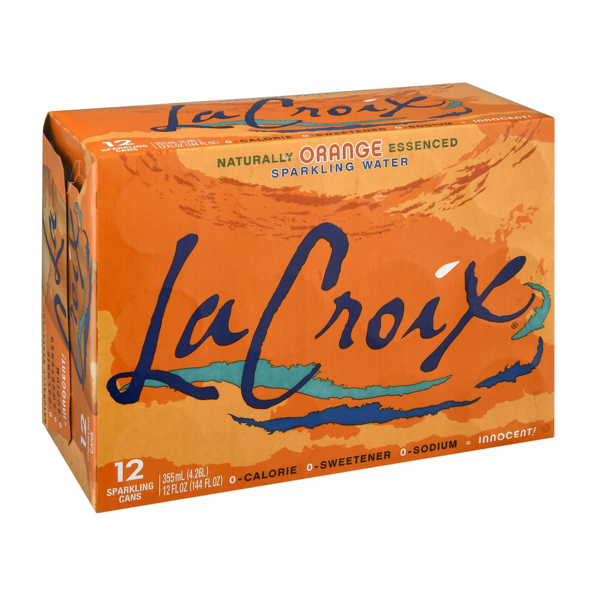 Lacroix Orange Flavored Sparkling Water, 12 fl oz (Pack of 2) - Cozy Farm