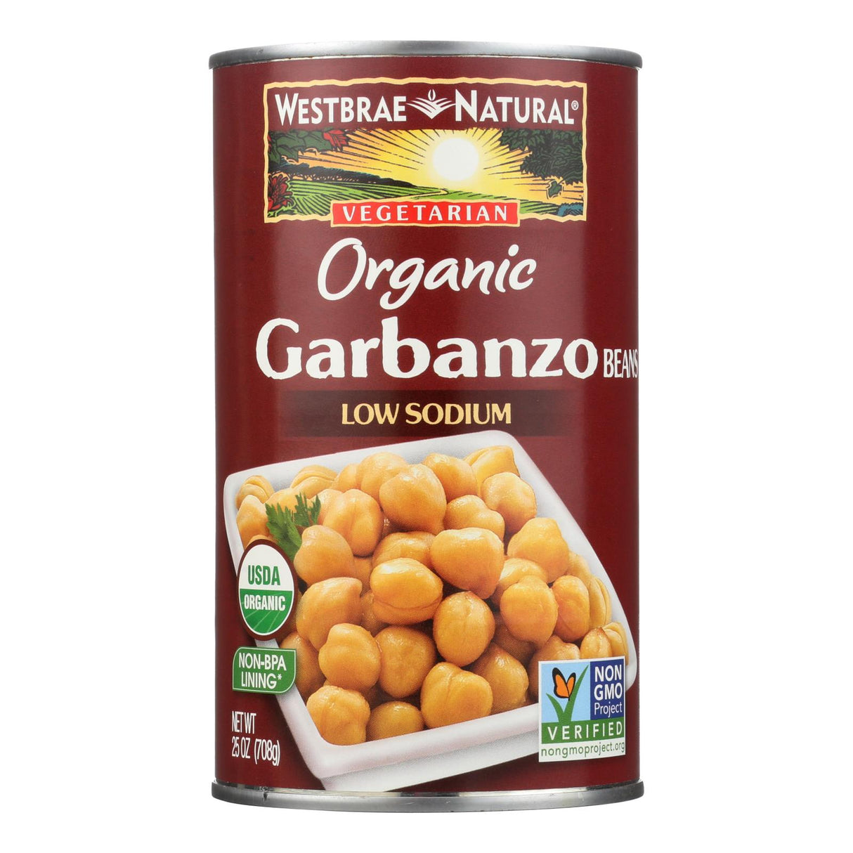 Westbrae Organic Garbanzo Beans, 12 x 25 Oz. Packs - Cozy Farm