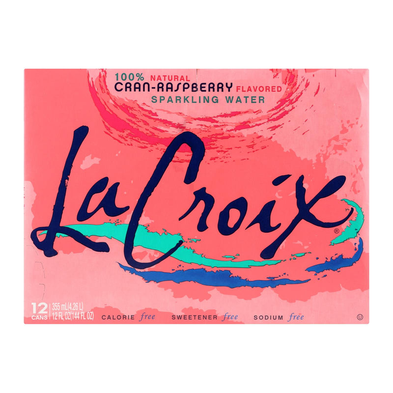 Lacroix Cran-Raspberry Sparkling Water, 2 Pack, 12 Fl Oz Each - Cozy Farm 
