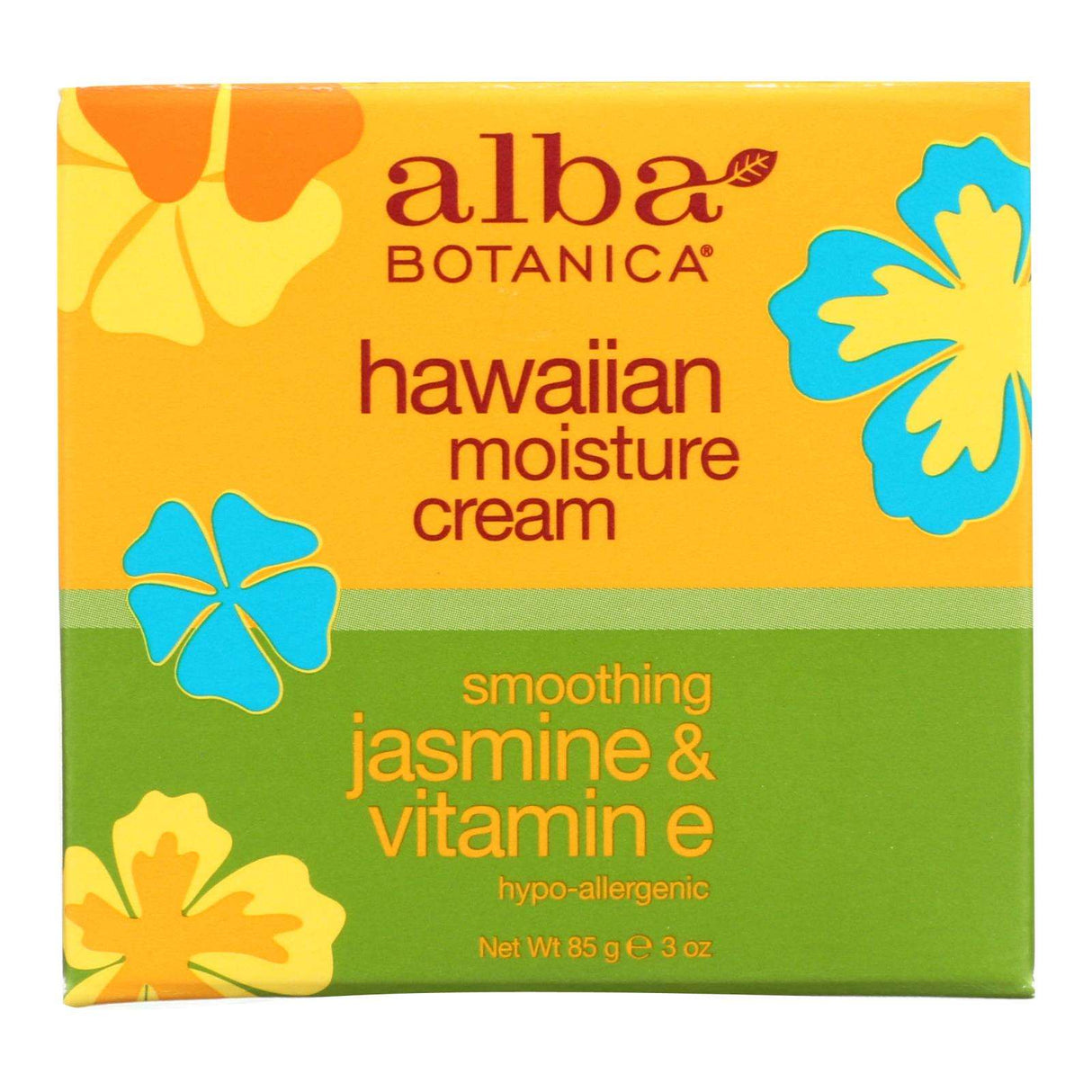 Alba Botanica Hawaiian Moisture Cream with Jasmine and Vitamin E (3 Oz) - Cozy Farm