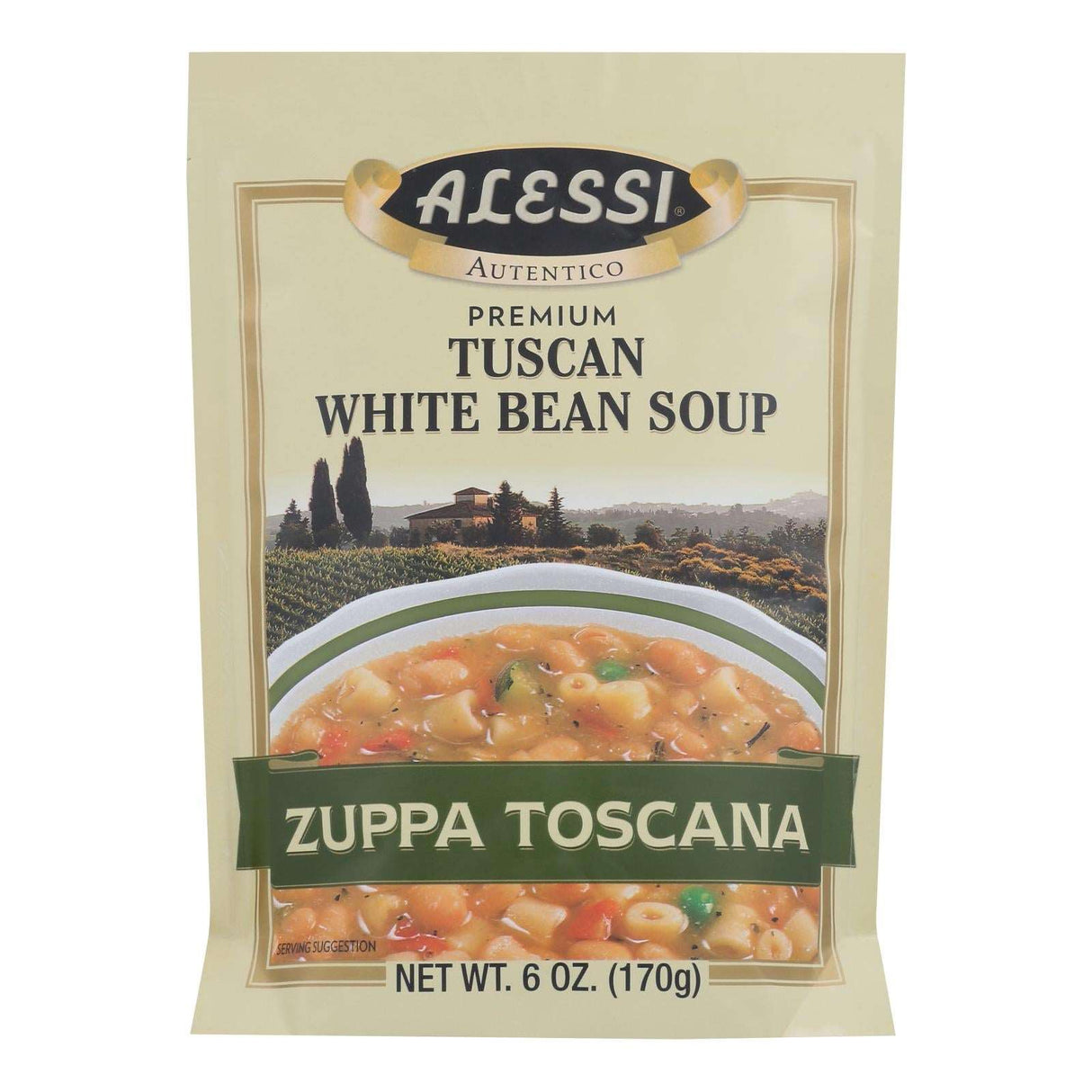 Alessi Tuscan White Bean Soup, Pack of 6 - Cozy Farm