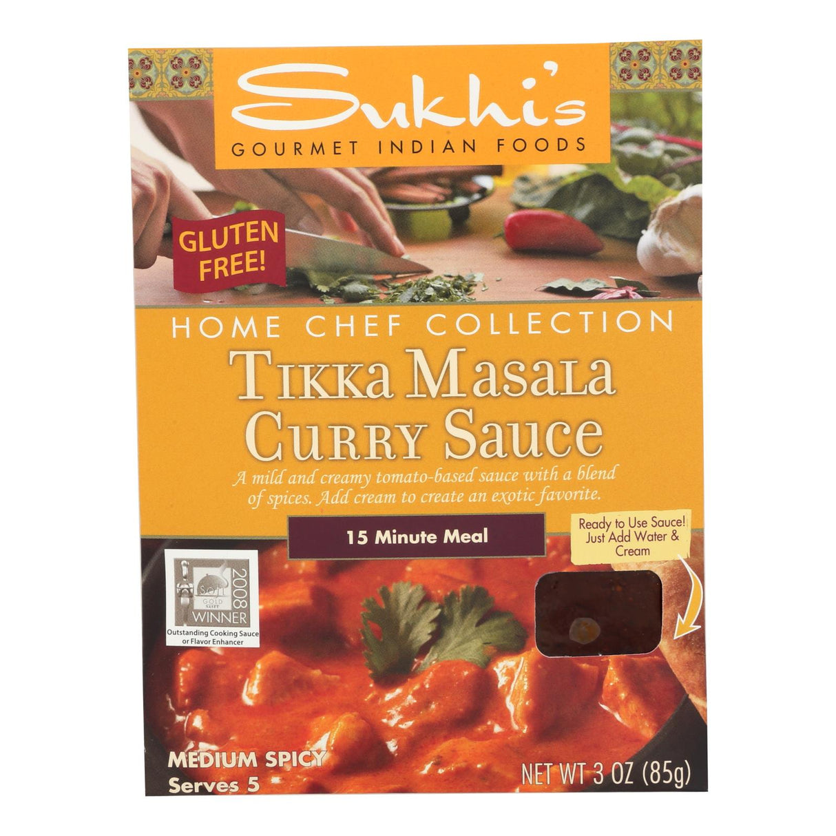 Sukhi's Gourmet Indian Food Tikka Masala Sauce (Pack of 6) - 3 Oz - Cozy Farm