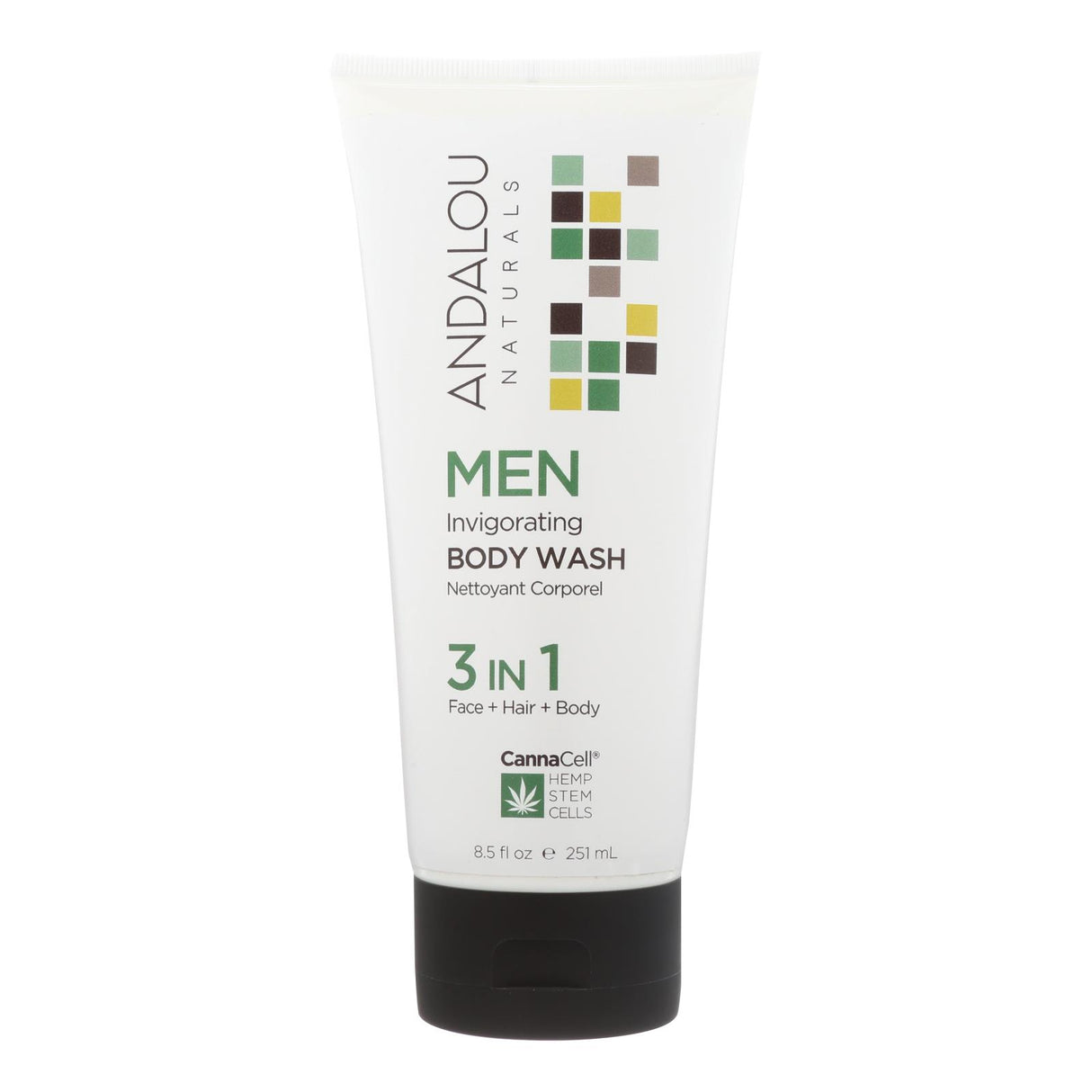 Invigorating Andalou Naturals Men's Body Wash - 8.5 Fl. Oz. - Cozy Farm