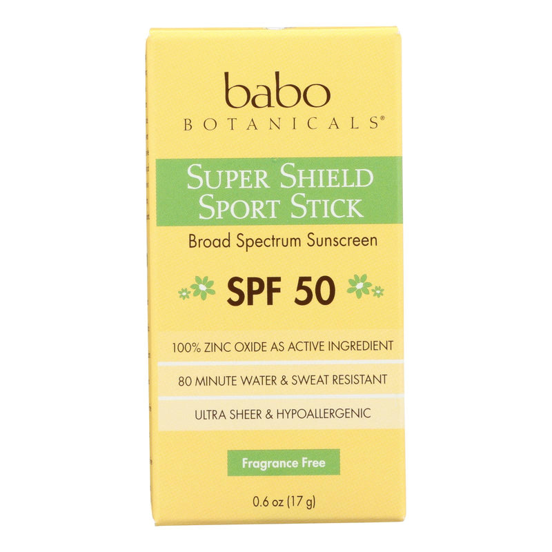 Babo Botanicals - Sunscreen - Fragrance Free - 1 Each - .6 Fl Oz. - Cozy Farm 