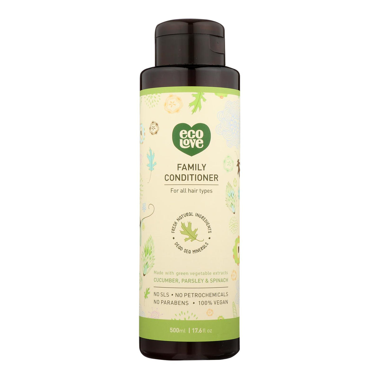 Ecolove Conditioner 17.6 Fl Oz - Green Vegetables Family - Cozy Farm