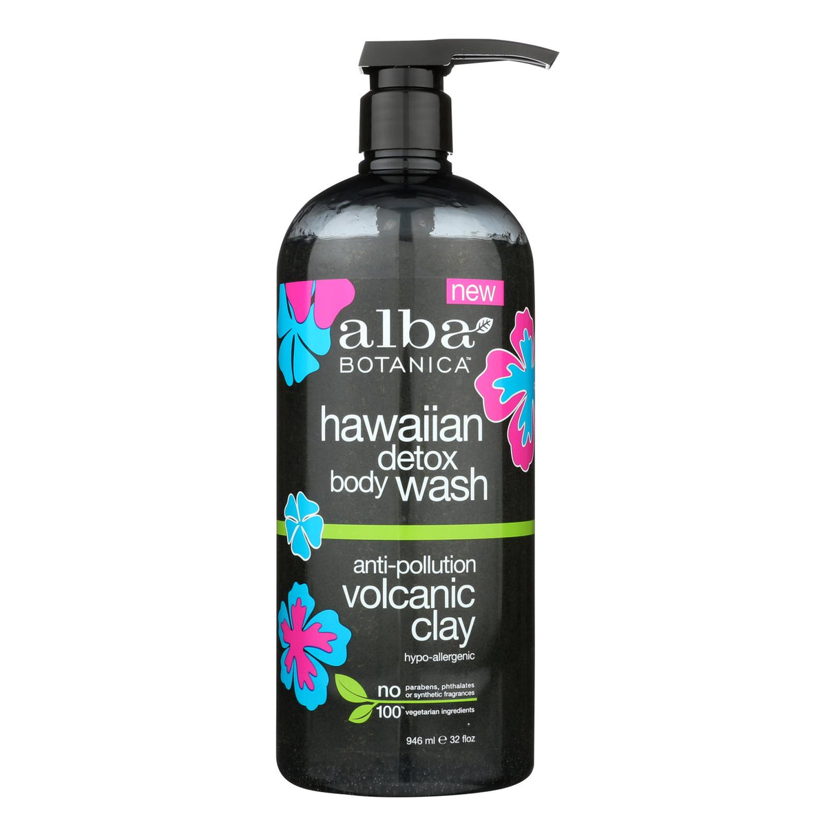 Alba Botanica Detox Body Wash, Volanic Clay (32 Fl Oz) - Cozy Farm
