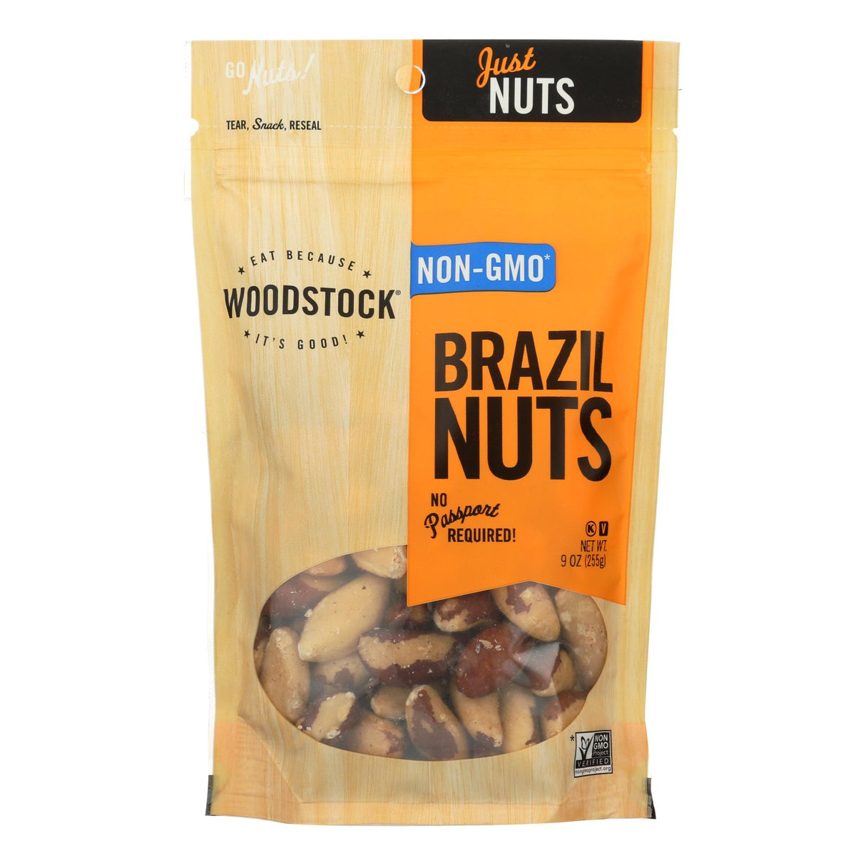 Woodstock Premium Non-GMO Brazil Nuts, 9 Oz. Pack of 8 - Cozy Farm