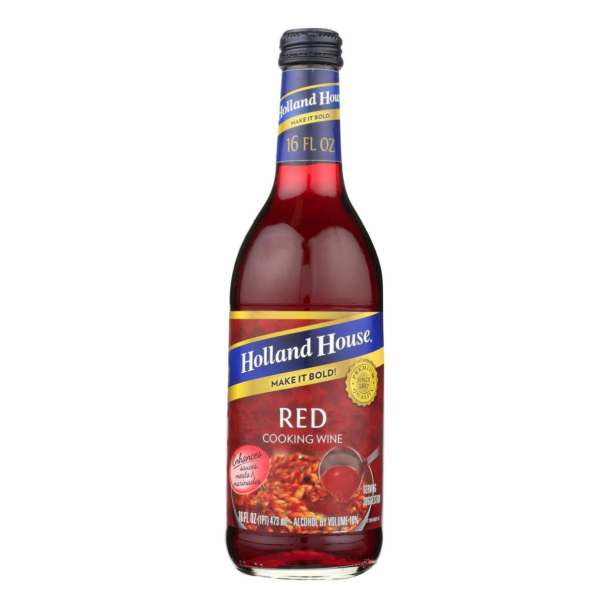 Holland House Red Cooking Wine - 16 Oz, Case of 12 - Cozy Farm