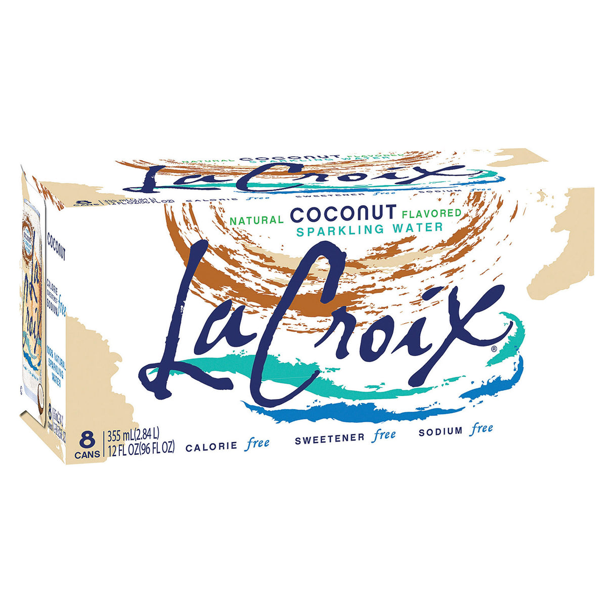 Lacroix Sparkling Water, Coconut, 12 Fl Oz Can, 3 Pack - Cozy Farm