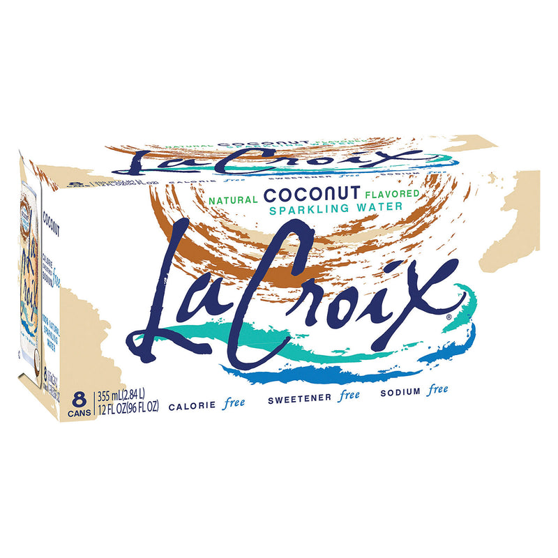 Lacroix Sparkling Water, Coconut, 12 Fl Oz Can, 3 Pack - Cozy Farm 