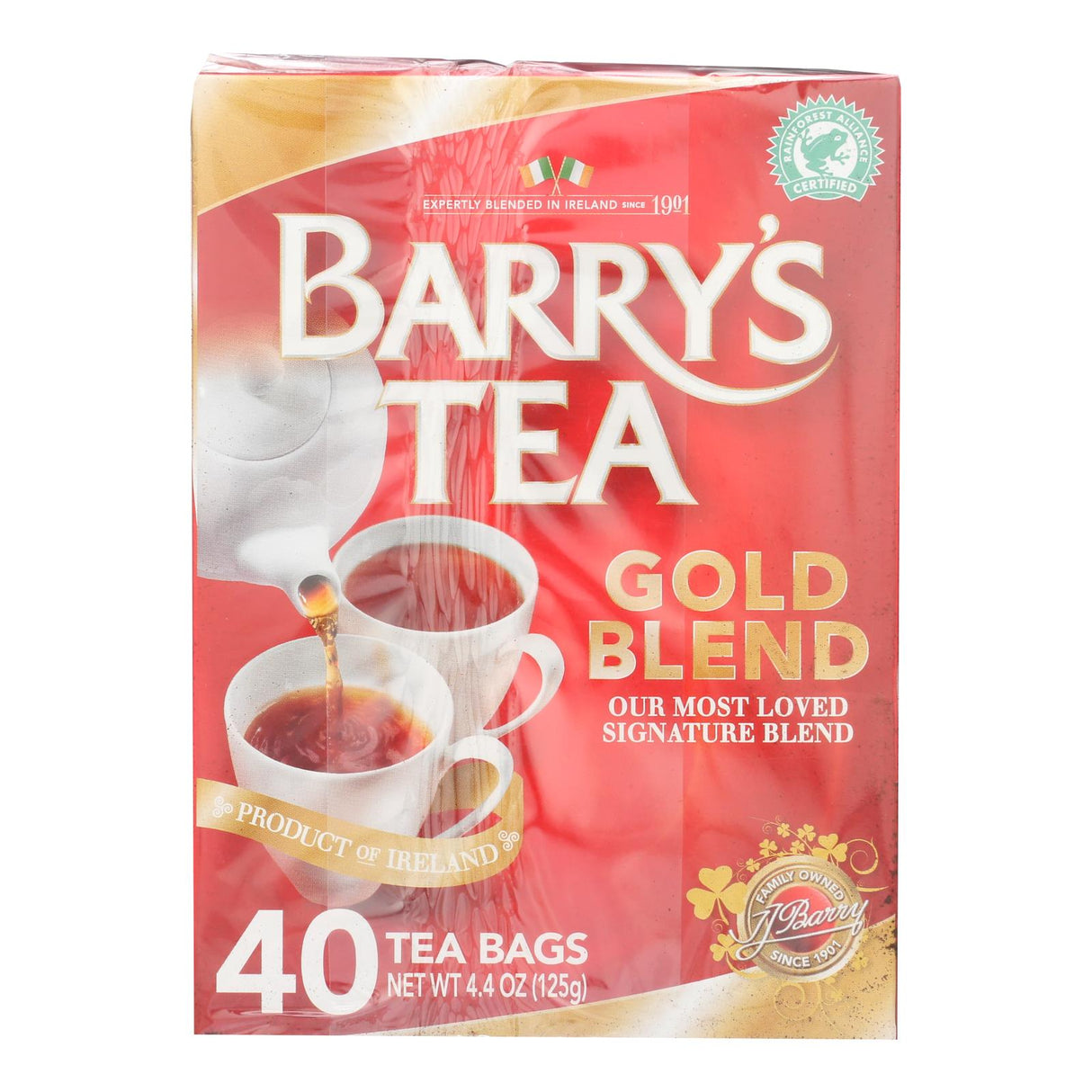 Barry's Tea Gold Blend 40 Tea Bags (Pack of 6) - Cozy Farm