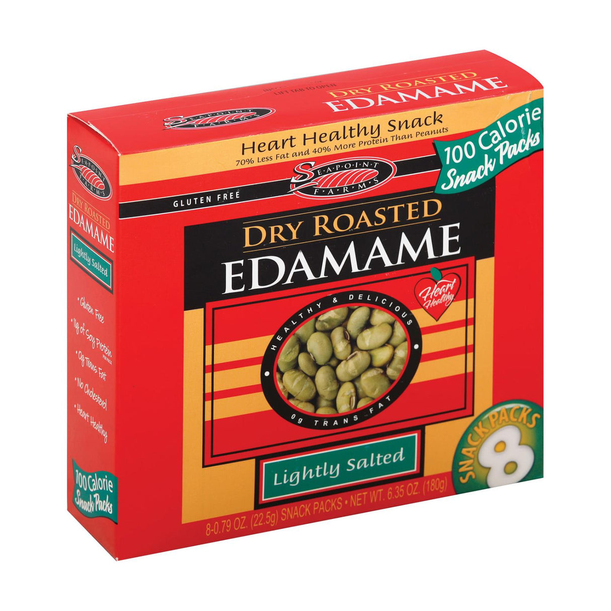 Seapoint Farms Dry Roasted Edamame, 12 Pack, Lightly Salted, 0.79 Oz. Each - Cozy Farm
