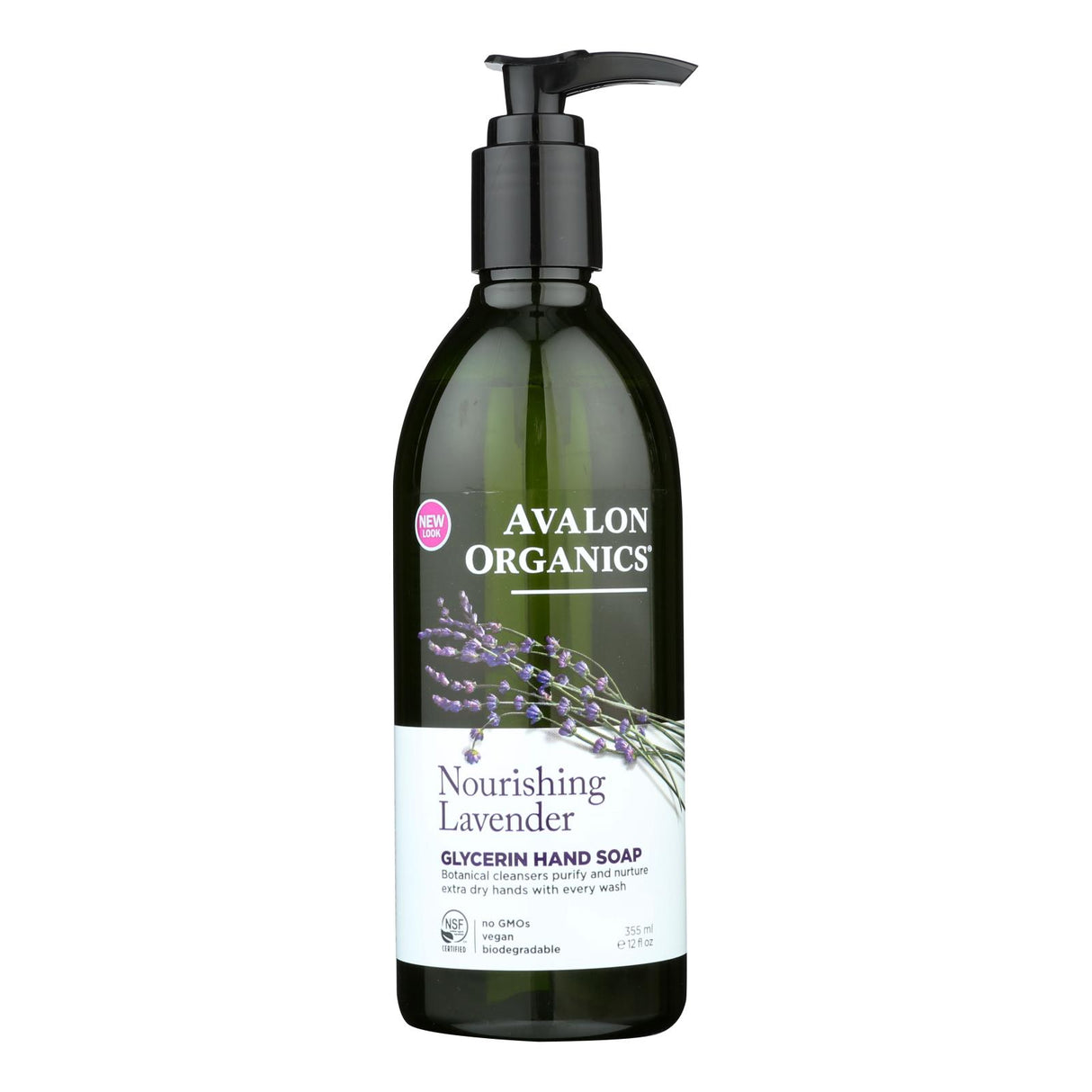 Avalon Organics Glycerin Liquid Hand Soap Lavender - 12 Fl Oz - Pack of 2