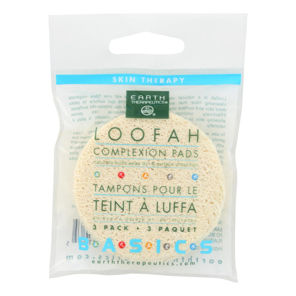 Earth Therapeutics Exfoliating & Smoothing Loofah Pads - Pack of 3 - Cozy Farm