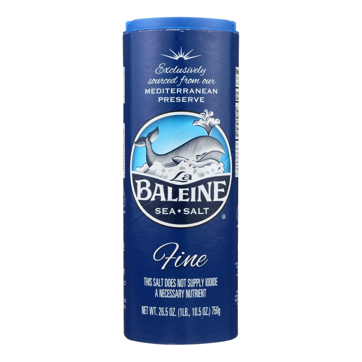 La Baleine Fine Sea Salt, 26.5 Oz, Case of 12 - Cozy Farm