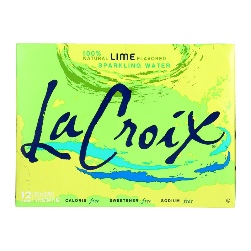Lacroix Sparkling Water, Lime, 12 Fl Oz. - 24-Pack - Cozy Farm 