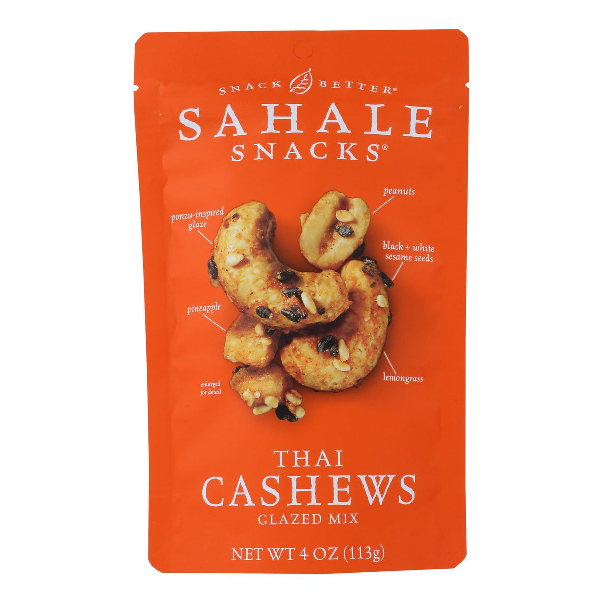 Sahale Snacks Thai Cashews, 4 Oz. (Pack of 6) - Cozy Farm