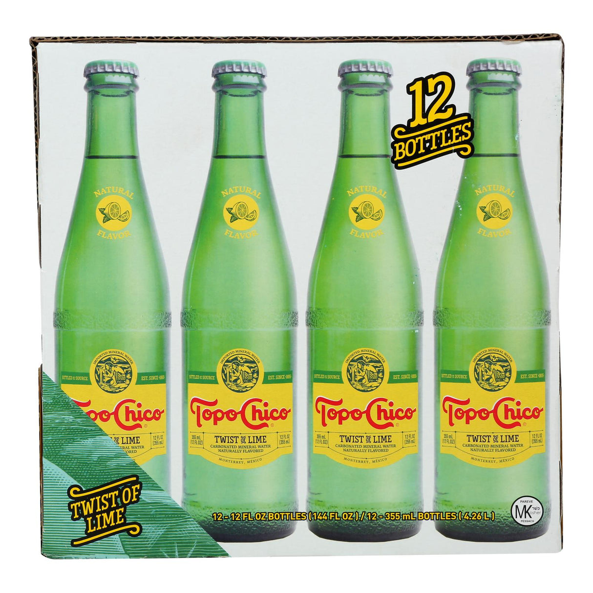 Topo Chico - Water Sparkling Twst Lime - 1 Each - 12/12 Fz - Cozy Farm