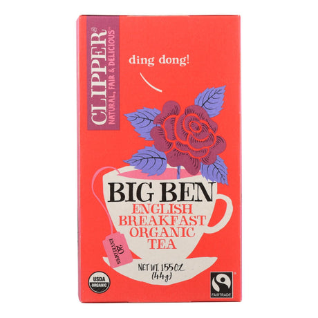 Organic Tea Big Ben Premium Herbal Tea for Relaxation and Sleep, Pack of 6 x 20 Tea Bags - Cozy Farm 