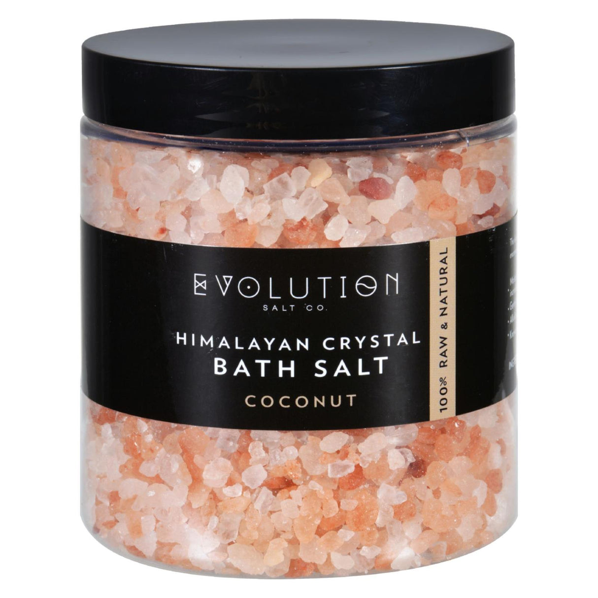 Evolution Salt Himalayan Coarse Coconut Bath Salt - 26 Oz. - Cozy Farm