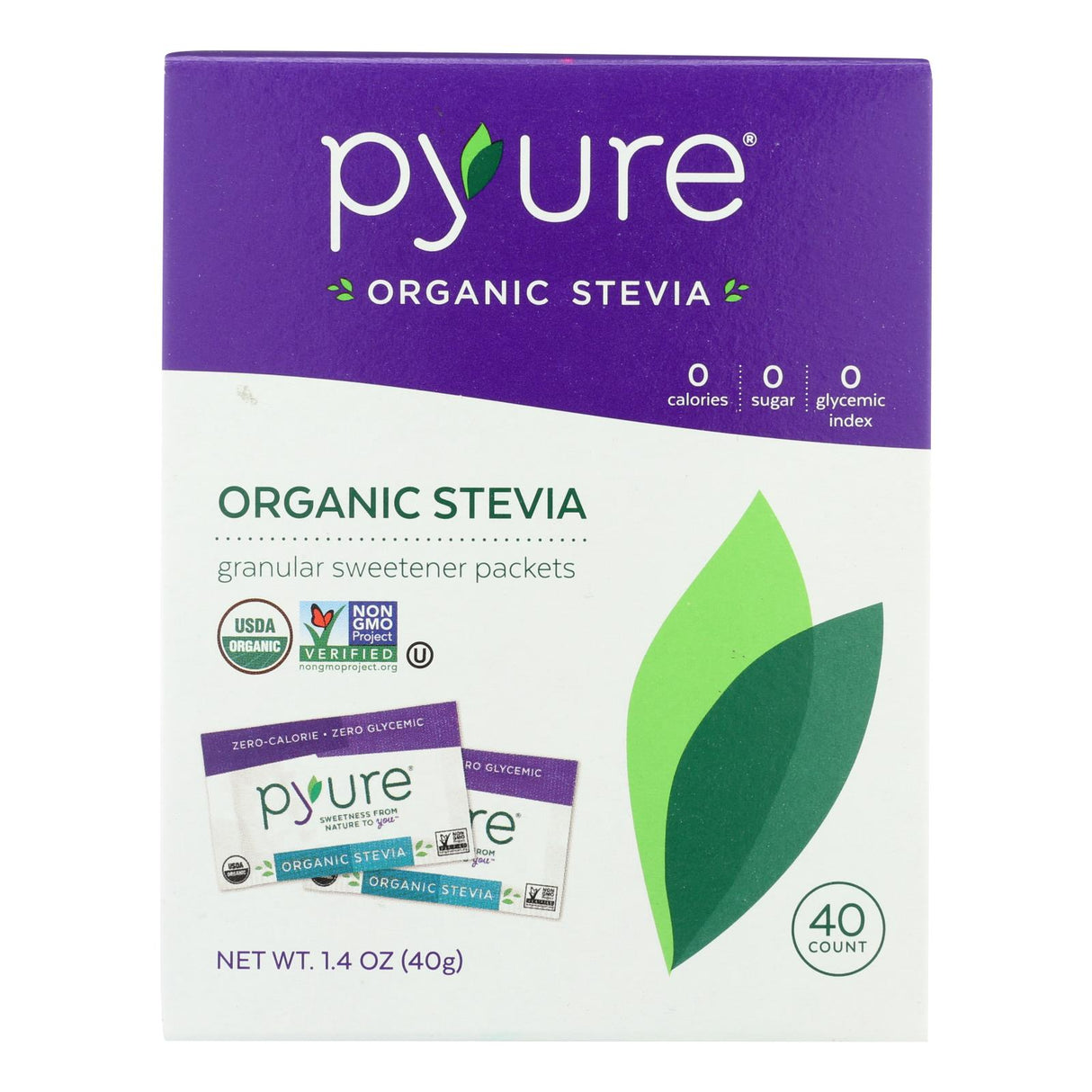 Pyure Organic Stevia Granular Sweetener, 6 x 1.41 Oz. - Cozy Farm