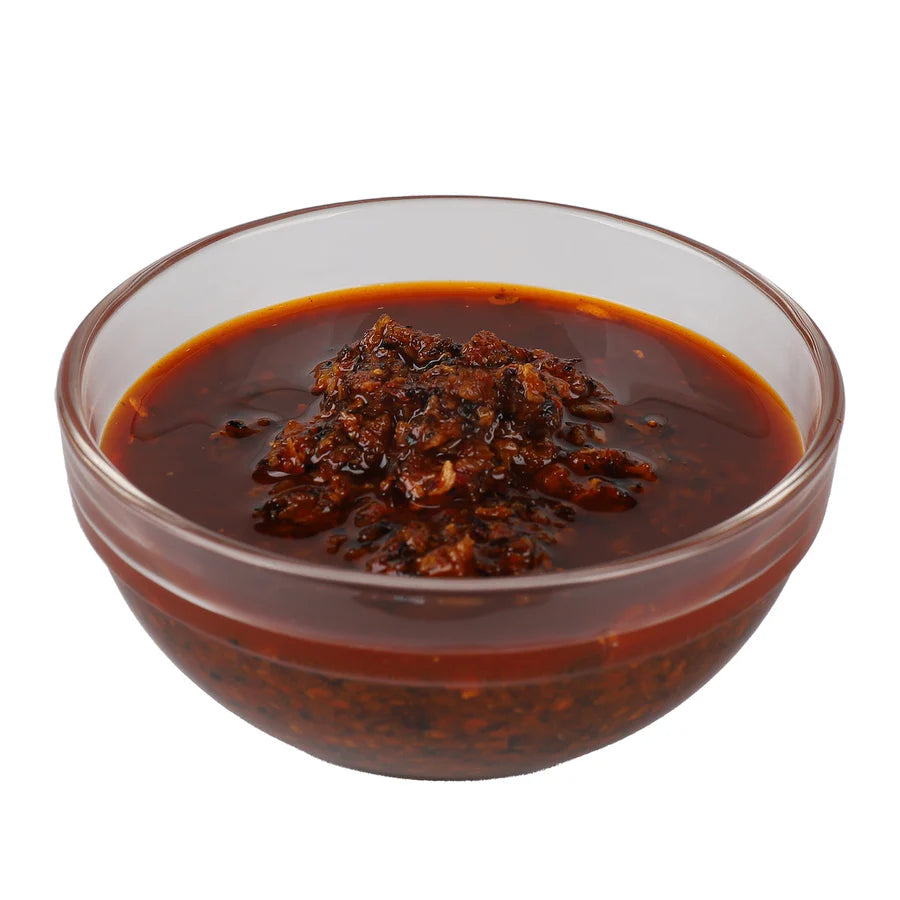 Mr. Bing Spicy Chili Crisp, Authentic Sichuan Seasoning – 7 oz (Pack of 6)