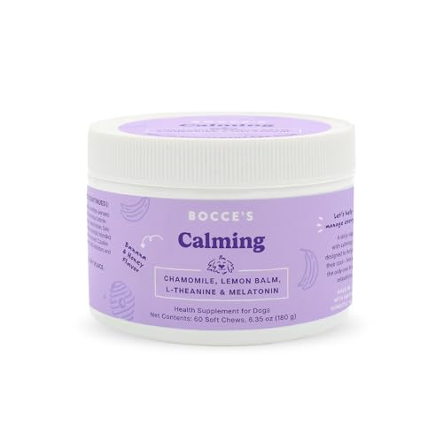 Bocce's Bakery Calming Dog Supplement, 6.35 oz (Pack of 12) - Anxiety Relief Treats