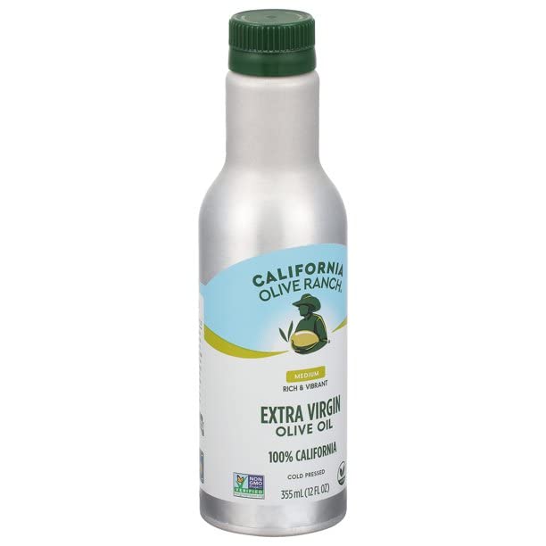 California Olive Ranch - EVOO Medium, 12 fl oz (Case of 6) - Cold Pressed Oil