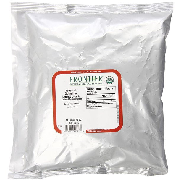 Frontier Herb Premium Organic Spirulina - 1 Lb - Cozy Farm