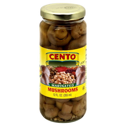 Cento Marinated Mushrooms - Bulk 12-Pack with Individual 12 Oz Containers - Cozy Farm