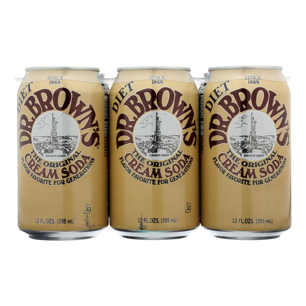 Dr. Brown's Diet Cream Soda 6-Packs, 12 Fl Oz Each - Cozy Farm