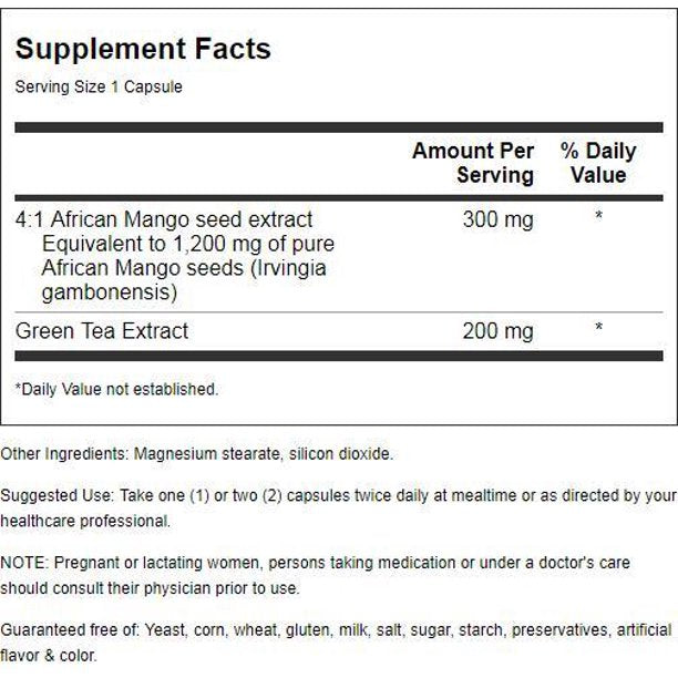 Only Natural Ultimate African Mango (Irvingia Gambonensis) Extract - 500 Mg - 60 Capsules - Cozy Farm