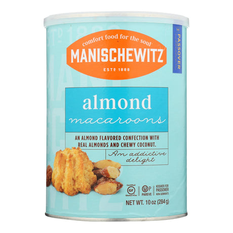 Manischewitz Almond Macaroons, Perfect for Passover - 10 Oz Pack of 12 - Cozy Farm 