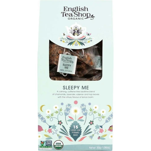 English Tea Shop - Organic Sleepy Me Tea (Pack of 6-15 Bags) - Cozy Farm