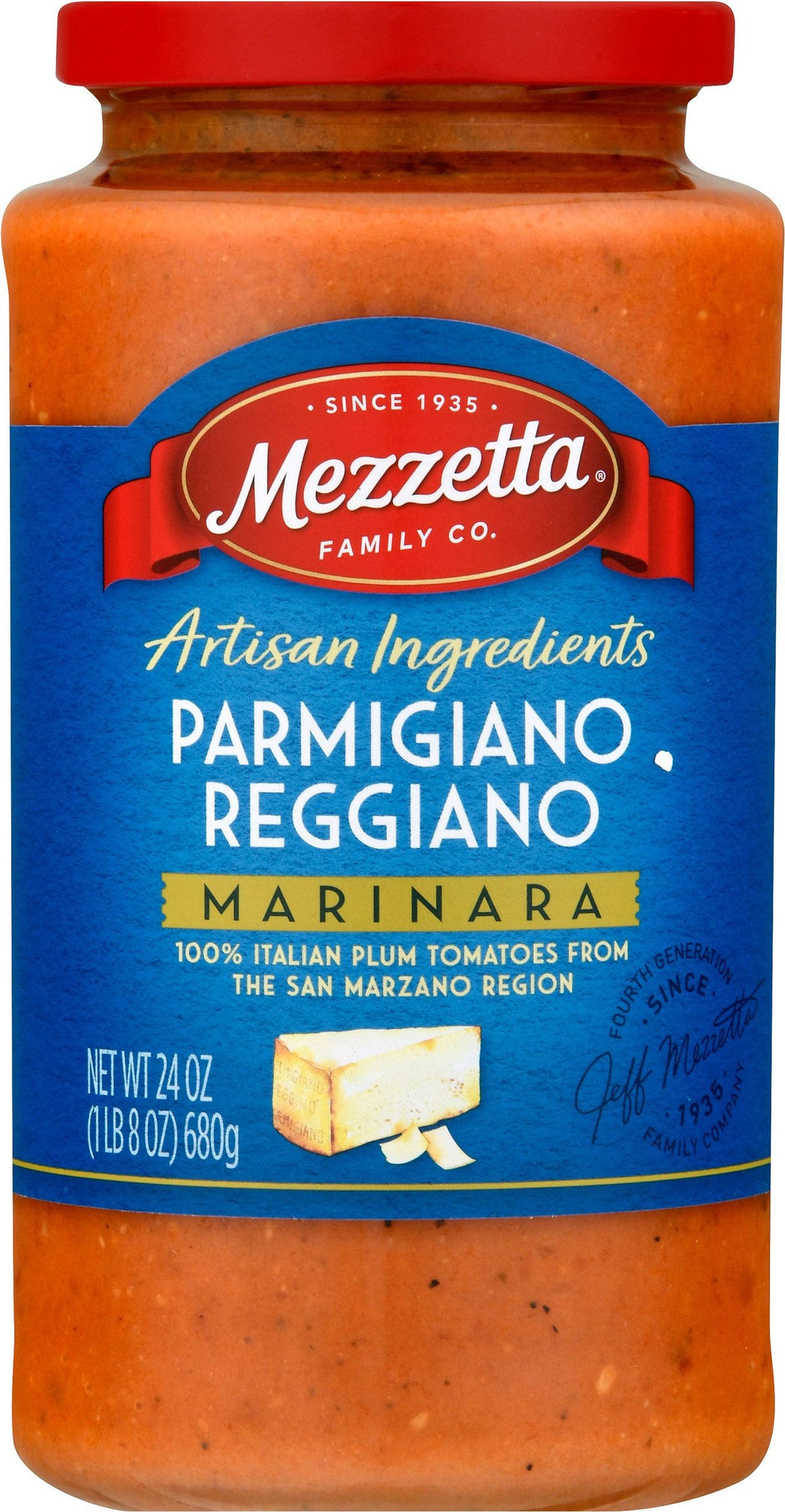 Mezzetta Premium Parmigiano Reggiano Pasta Sauce - 24 Oz, Case of 6 - Cozy Farm