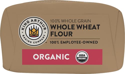 King Arthur 100% Whole Wheat Flour, Case of 12 (2 lb bags)