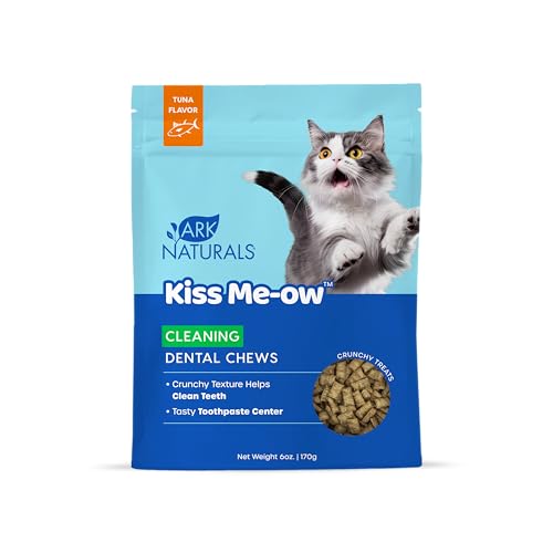 Ark Naturals Cleaning Tuna Kiss Meow, 6 oz (Pack of 6) - Cat Dental Treats
