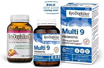 Kyolic Kyo-Dophilus 9 Probiotic Supplement, 9 Billion CFU, Digestive & Immune Support, 90 Capsules