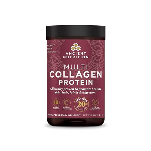 Ancient Nutrition Multi Collagen Protein - 8.6 oz, Healthy Skin, Hair, Joints